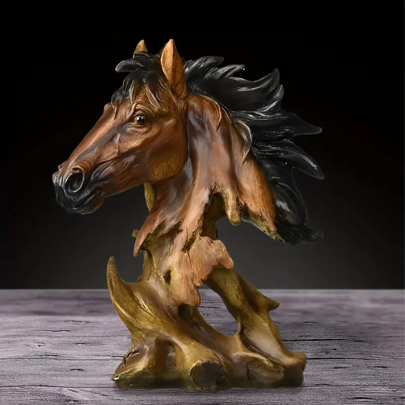 1pc Majestic Horse Head Sculpture