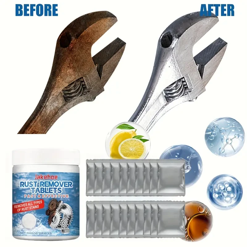 Jakehoe Multi-Purpose Rust Remover Tablets  Stain & Shine Restorer