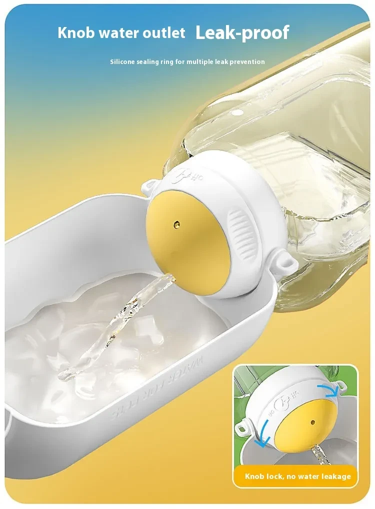 2 In 1 Dog Large Capacity Pets Outdoor Drinking Pot