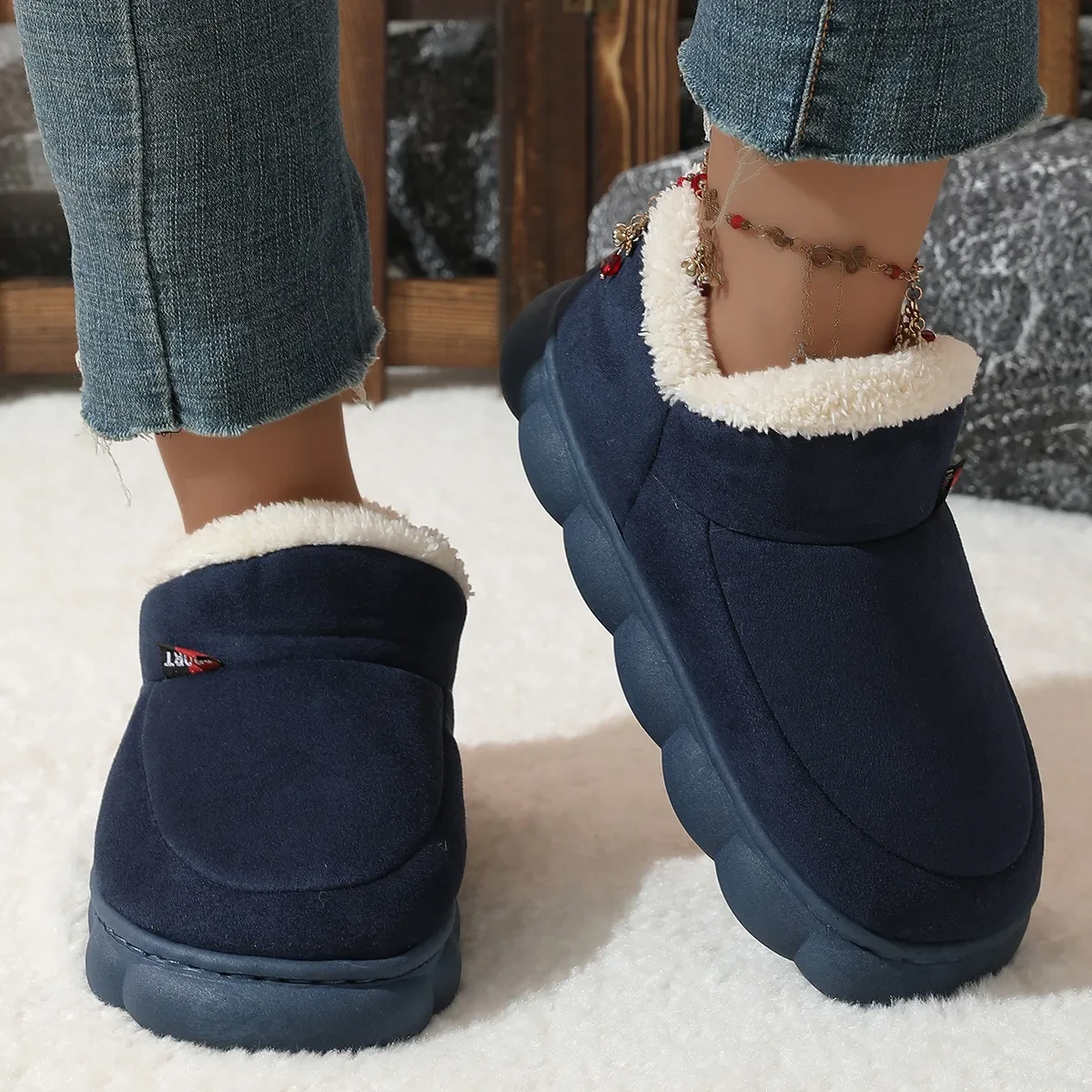 Winter Plush Cotton Shoes Women