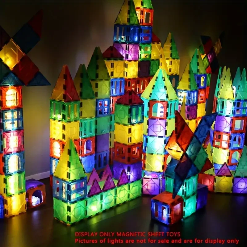 KIDNOAM 102pcs Magnetic Building Blocks  Vehicle-Themed Construction Toys