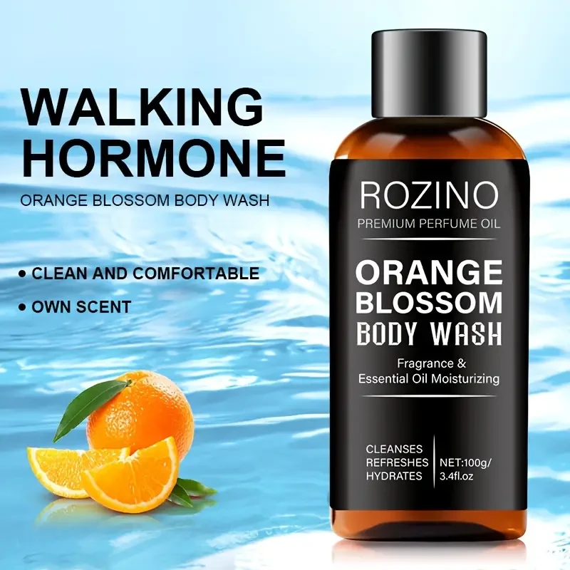 100g Orange Blossom Mens Body Wash  Moisturizing & Exfoliating