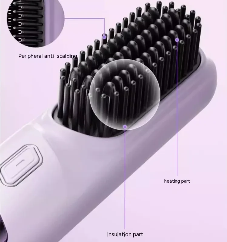 Portable Dual-purpose Wireless Straight Comb Anion Hair