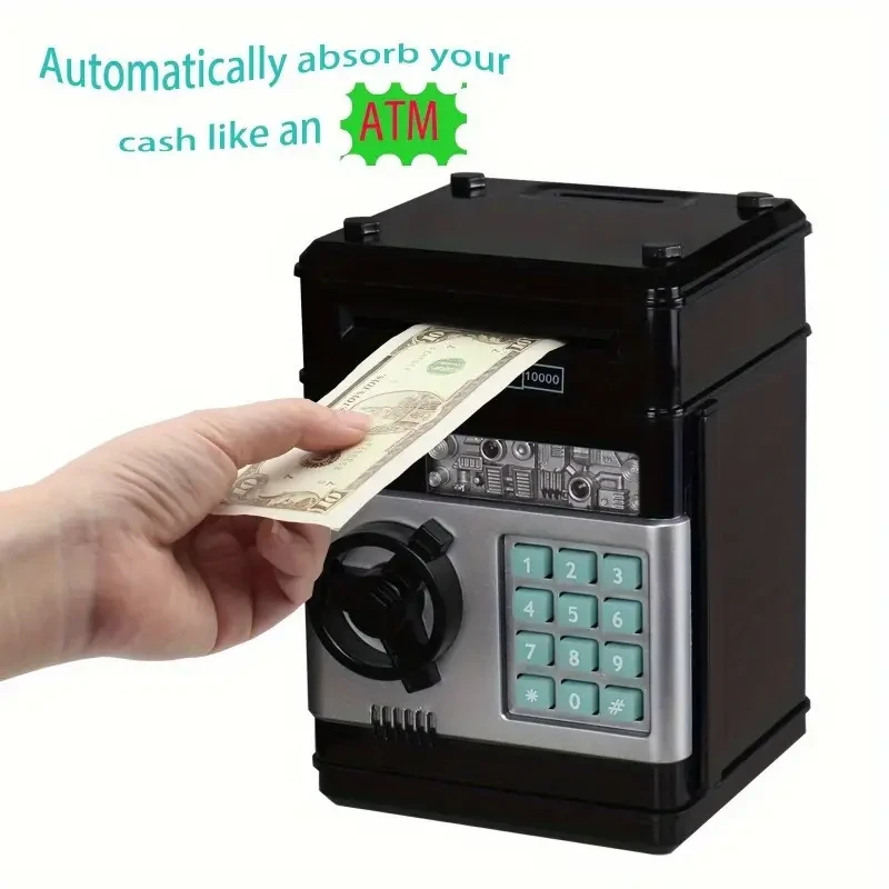 Electronic Coin Saving Bank  Cash & Electronic Banking Features
