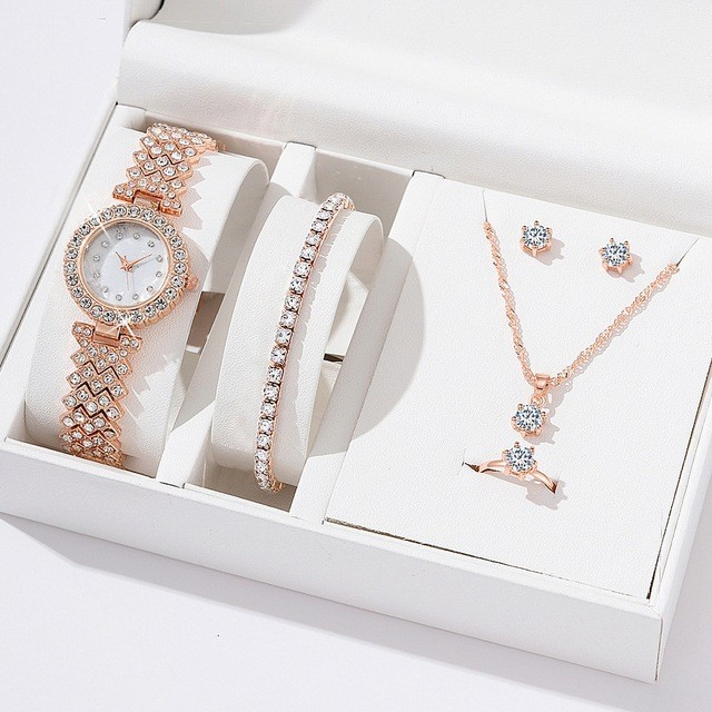 Glamour Radiance Luxury Quartz Watch Set