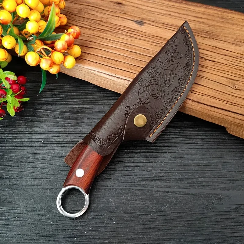 Hand-forged Stainless Steel Ring Handle Knife