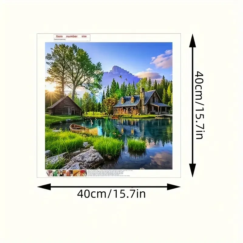5D DIY Diamond Painting Kit Landscape Theme