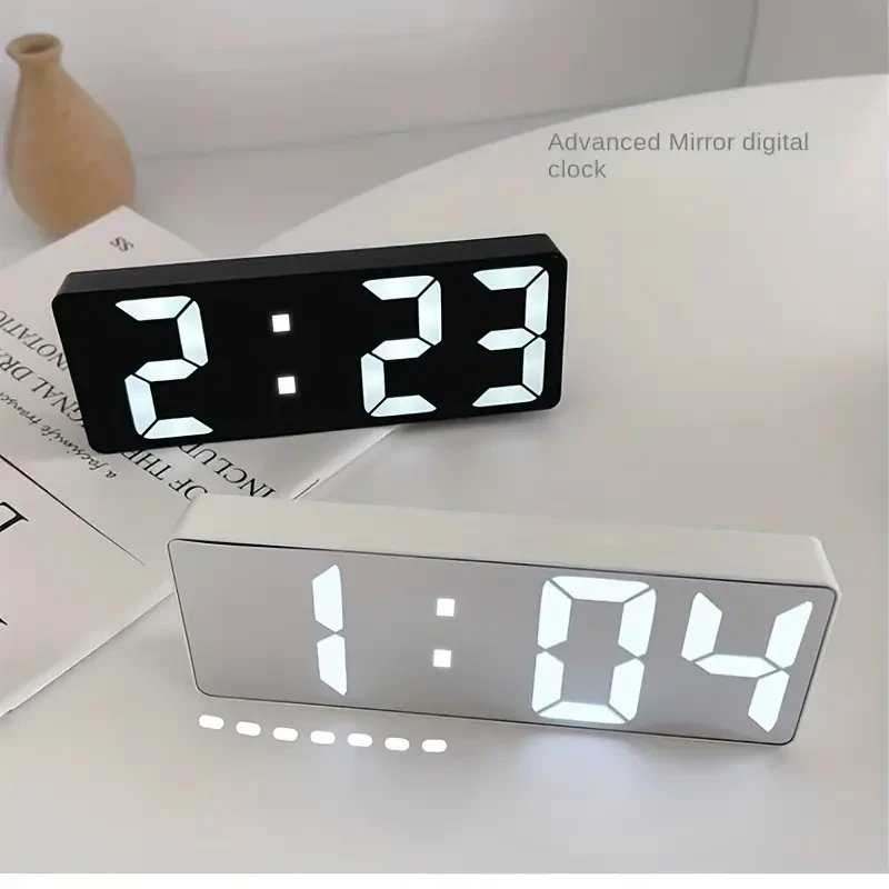 1pc Modern LED Digital Alarm Clock - Large Display.
