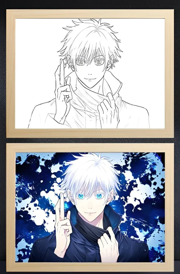 Jujutsu Gojo Limitless Light Frame