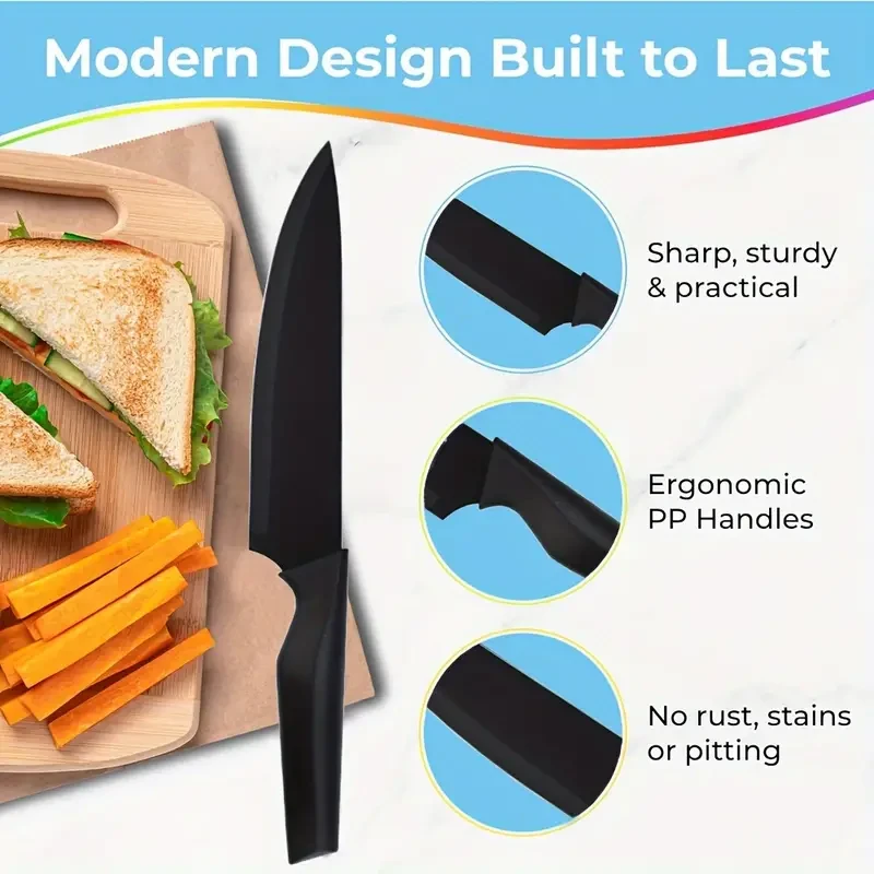 14-Piece Kitchen Knife Set with Self-Sharpening Block