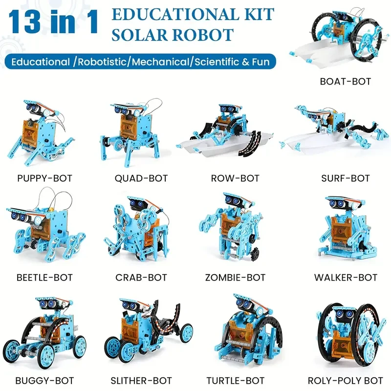 STEM 13-in-1 Solar Robot Construction Kit for Kids