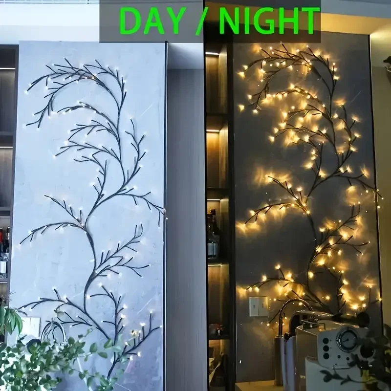 USB-Powered Willow Branch LED Wall Decor  96 Lights