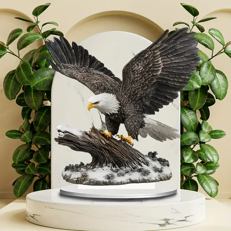 Eagle Sun Catcher with Spreading Wings  Acrylic Desk Decor (19.99cm)