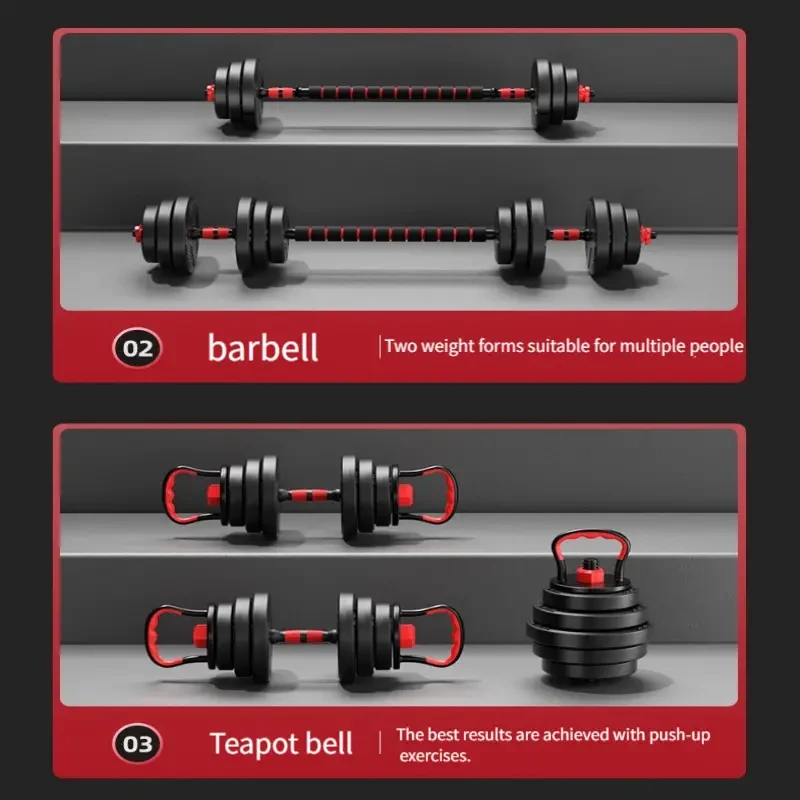 4-in-1 Adjustable Dumbbell Set (19.96KG)  Full Body Workout