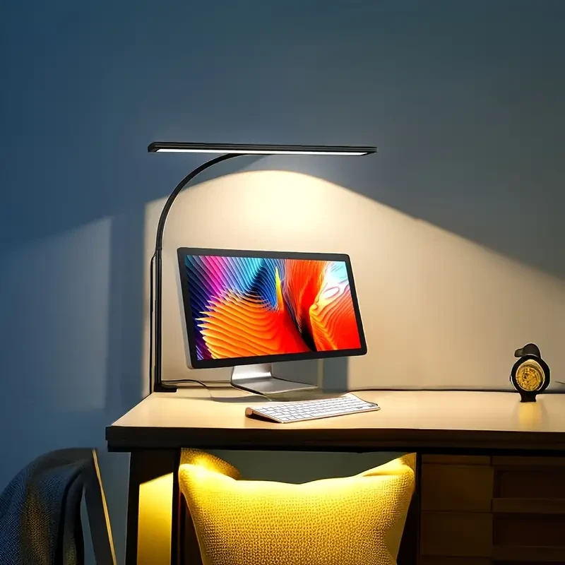 LED Desk Light Screen Lamp Reading Lamp -10W Ultra Bright Adjustable Clip Light Suitable For Home/office Use