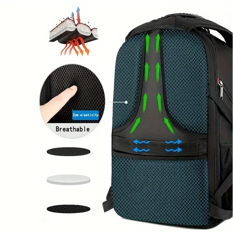 Laptop Backpack With USB Charging Port 40L