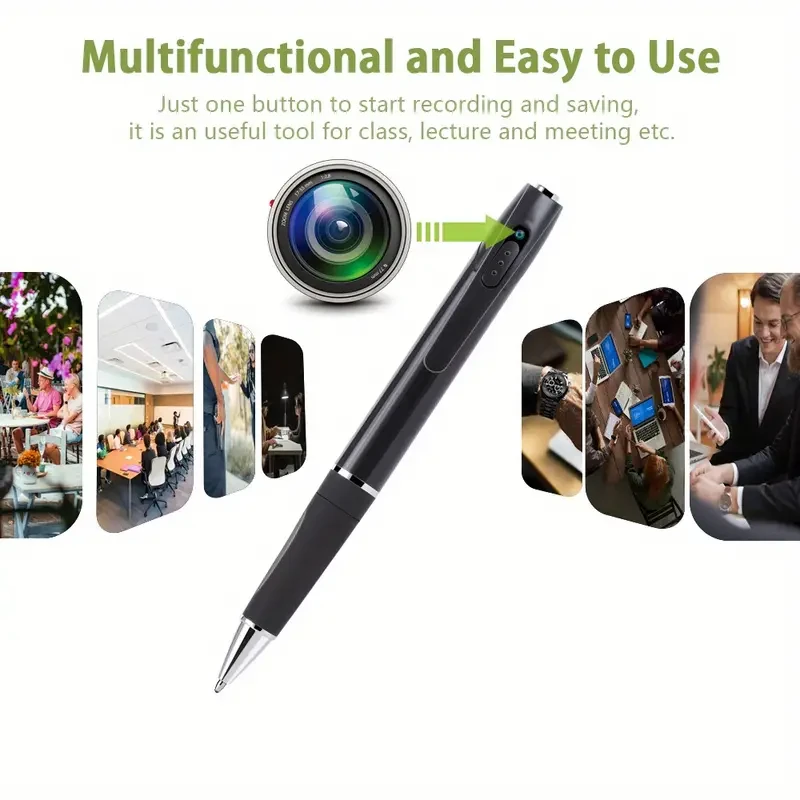 1pc Mini Portable 1080P HD Security Camera with 32GB Memory Card, Video Recording, Indoor/Outdoor Surveillance, Body Camera for Lectures, Class, Office, Business Meeting