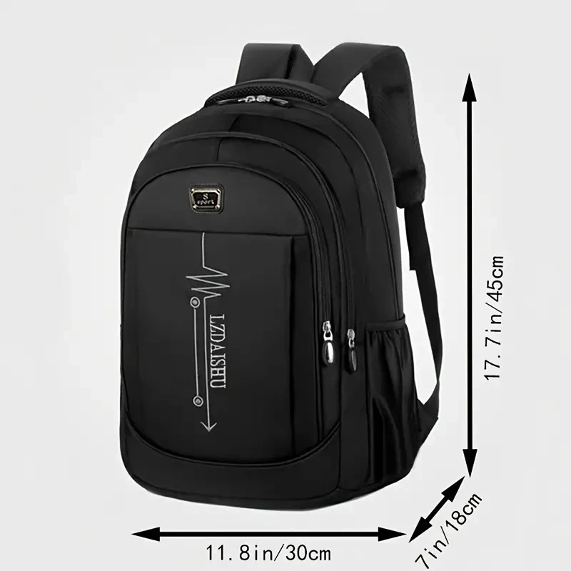 1pc Stylish Business Travel Backpack - Spacious Laptop Storage, Casual Fashion Design, Large Capacity, Multiple Compartments, Durable Zipper, Versatile for Work, School, Travel - Random Zipper Direction