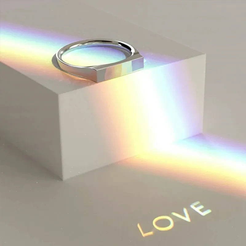 Projection Black Technology Couple Ring