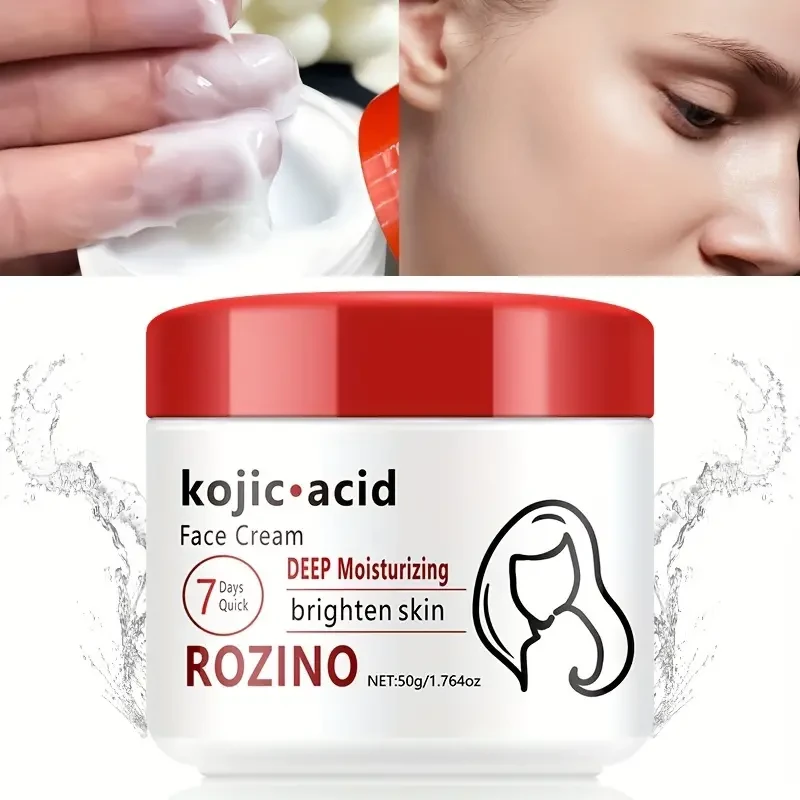 50g Kojic Acid Face Cream, Natural Curved Acid Cream Can Go Spots, Black Spots, Age Spots, Deep Clean Facial Spots, Moisturizing Face Skin !
