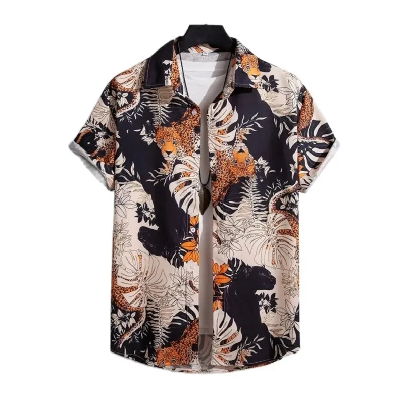 Vintage Shirt Hawaiian Loose Breathable Men's Clothing