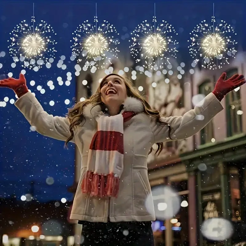 Solar LED Firework Lights Starburst