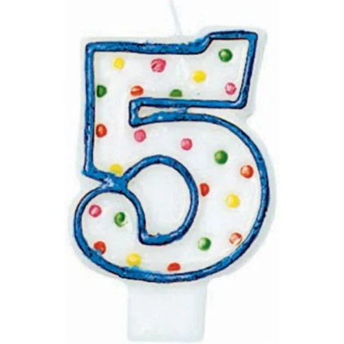 Polka Dots Flat Candle - #5