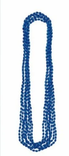 Metallic Necklace - Navy - Pack of 8