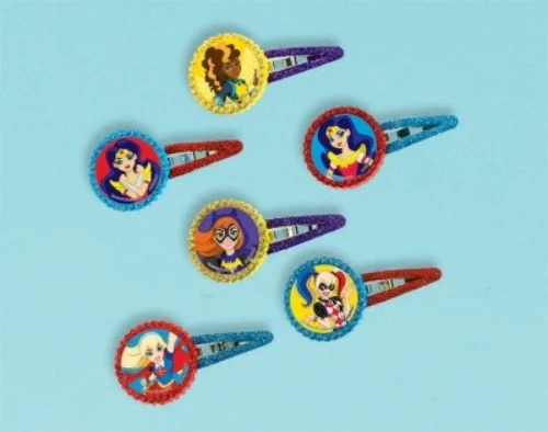Girls Barrette Favor - Dc Superhero - Pack of 12