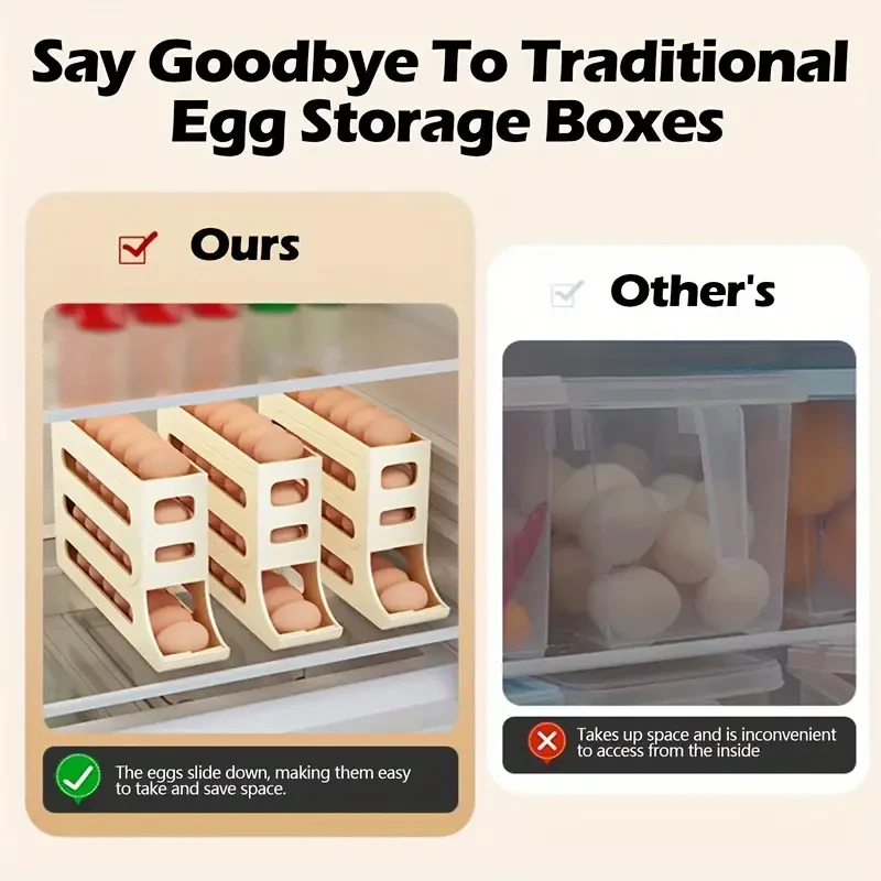 Smart Refrigerator Egg Organizer