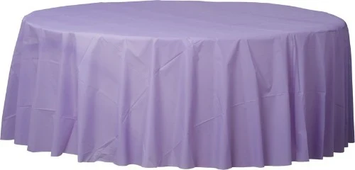 Plastic Round Table Cover-Hydrangea