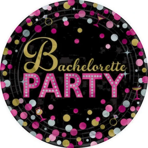 Round Plate - Bachelorette Night (8 units) - Pack of 8