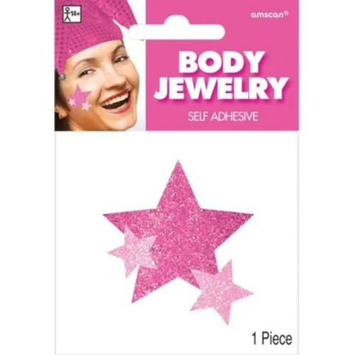Body Jewelry Stars - Pink