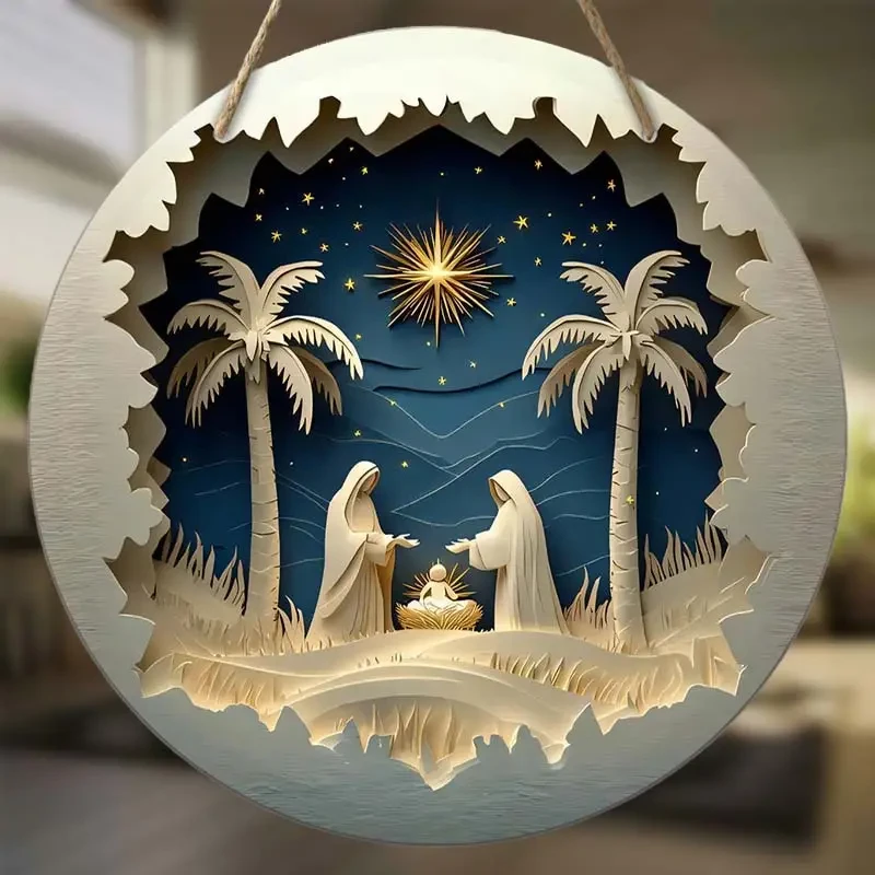 20.32cm Round Farmhouse Door Hanger