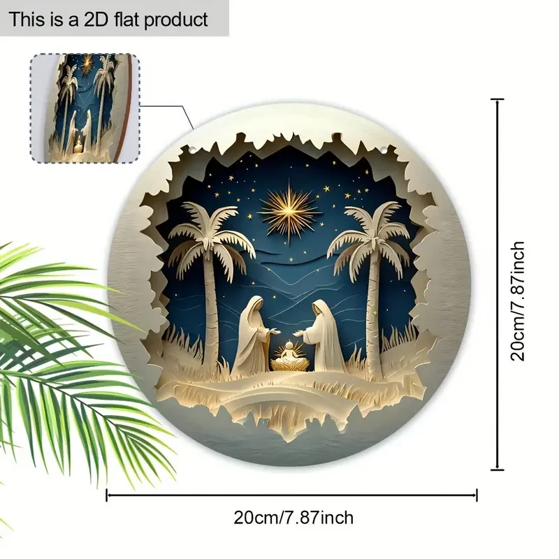 20.32cm Round Farmhouse Door Hanger