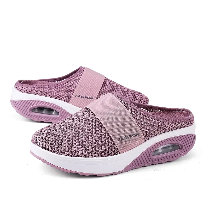 Women's Air Cushion Mesh Mule Sandals  Breathable & Lightweight