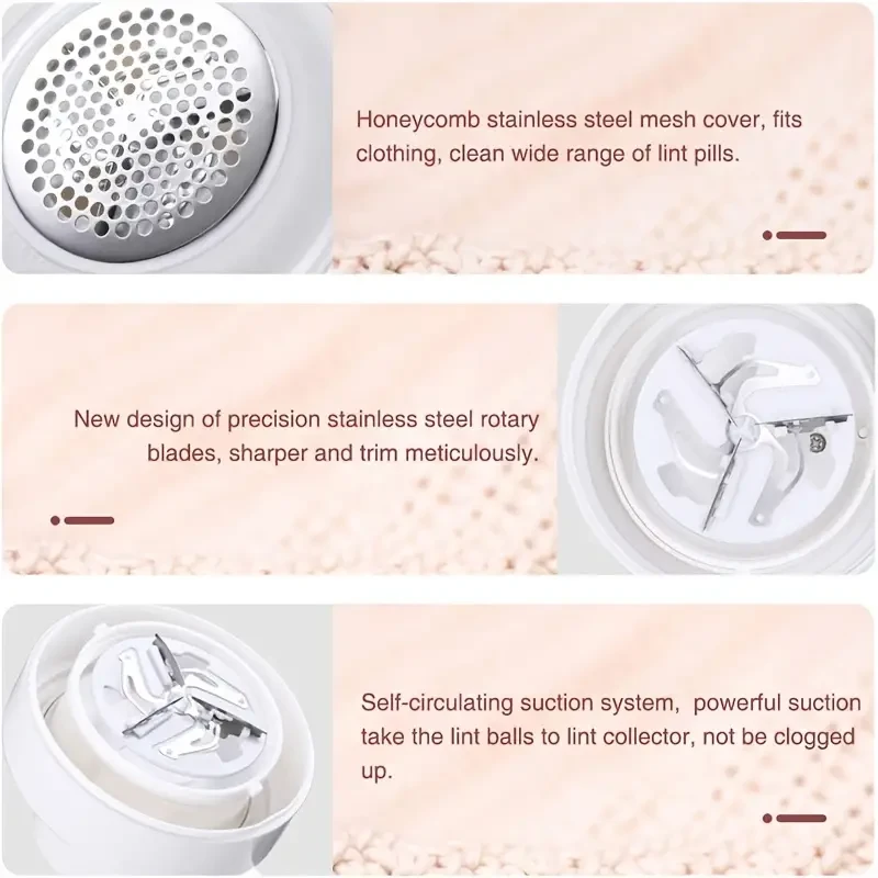 USB Rechargeable Electric Fabric Shaver  Portable Lint Remover for Clothes & Sweaters