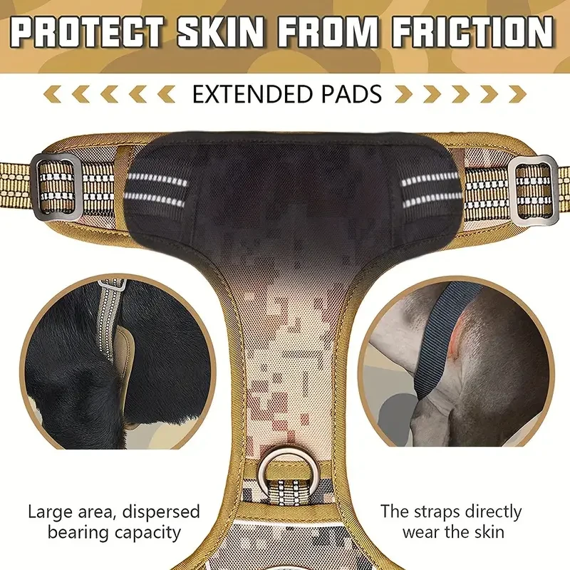 Dog Leash with Comfortable Padded Handle and Highly Reflective Threads for dogs