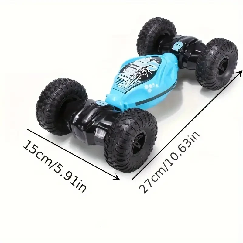 LED-Lit Gesture-Controlled Stunt RC Car  Transforming, Climbing, & Rechargeable