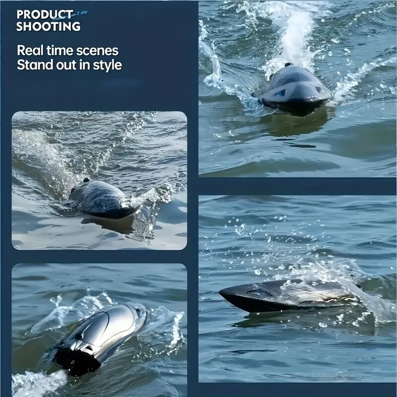 High-Speed 390 Motor RC Boat  Turbine-Powered Electric Speedboat