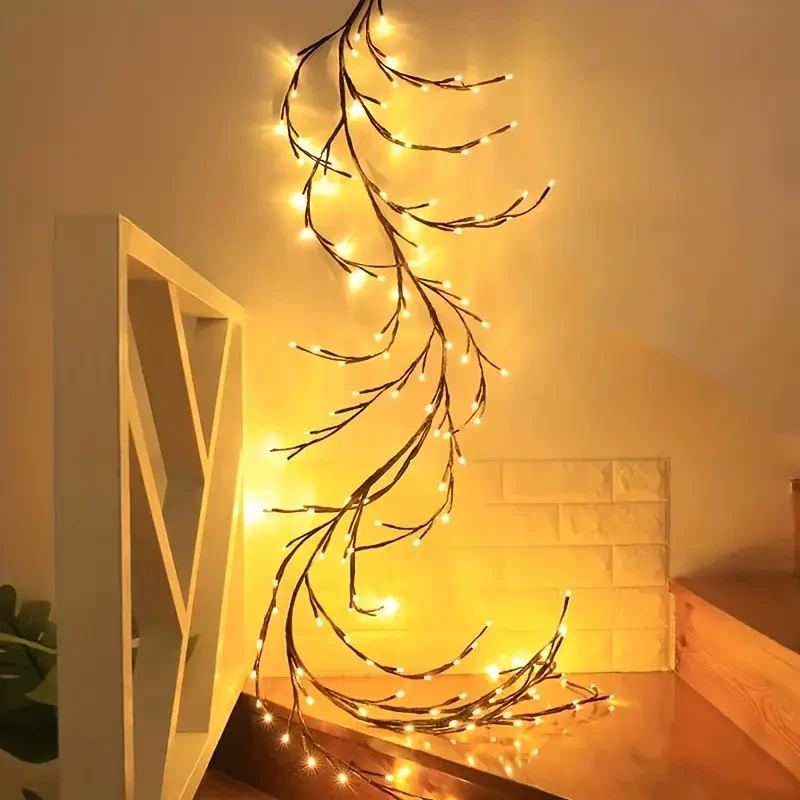 Dimmable Warm Yellow LED Tree Branch Wall Lamp