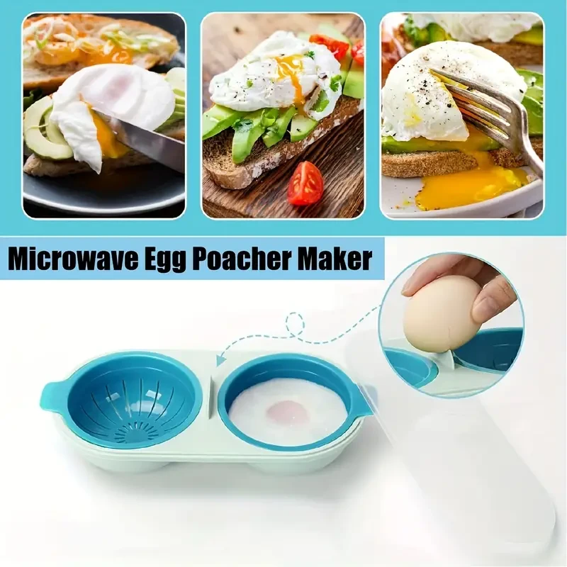 Kitchen Microwave Egg Poacher Cooker Steamer Egg Boilers Kitchen Cookware Kitchen Cooking Gadget Tools