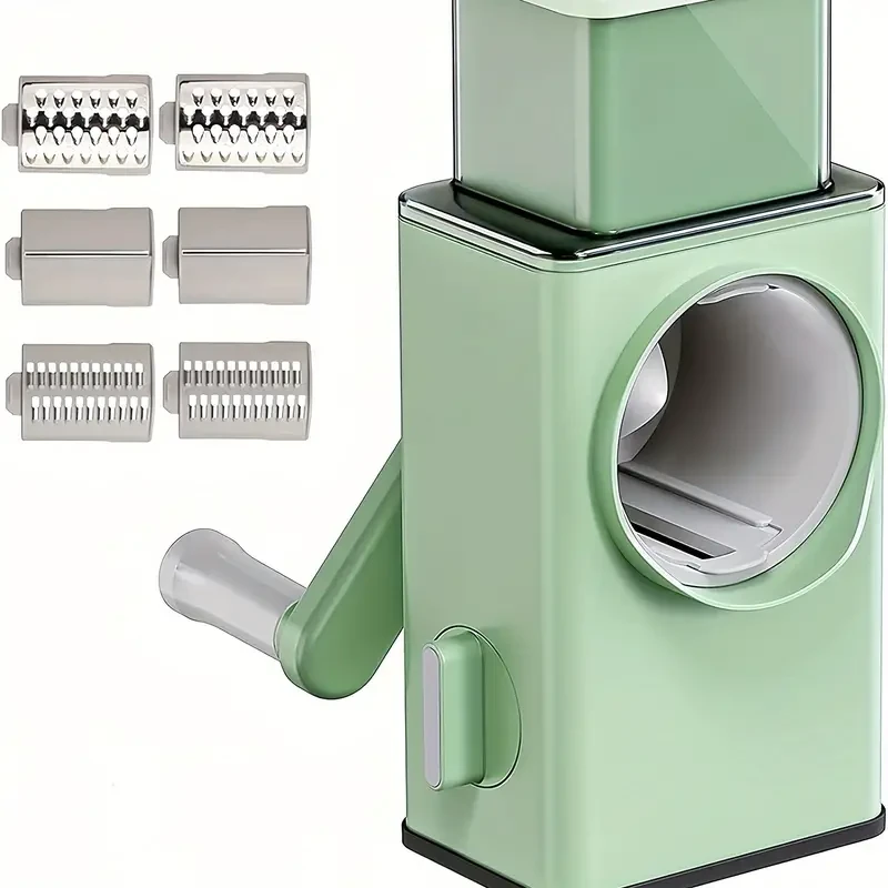 Vegetable Cutter Slicer Graters Chopper Kitchen Vegetable Foods Manual Rotary Drum Grater Chopper Slicer Fruit Cutter