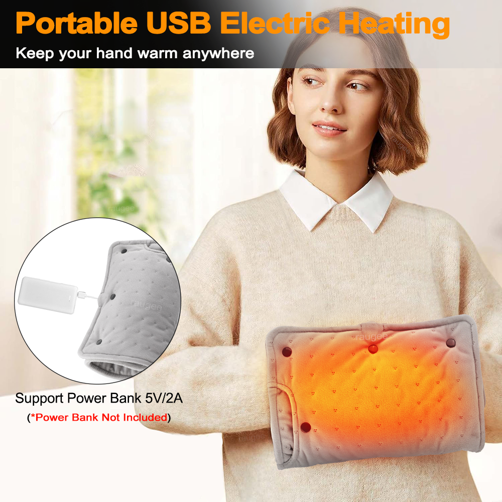 Portable Electric Hand Warmer Heating Pad  Constant Temperature Heated Blanket & Long-Lasting Warmth Mat
