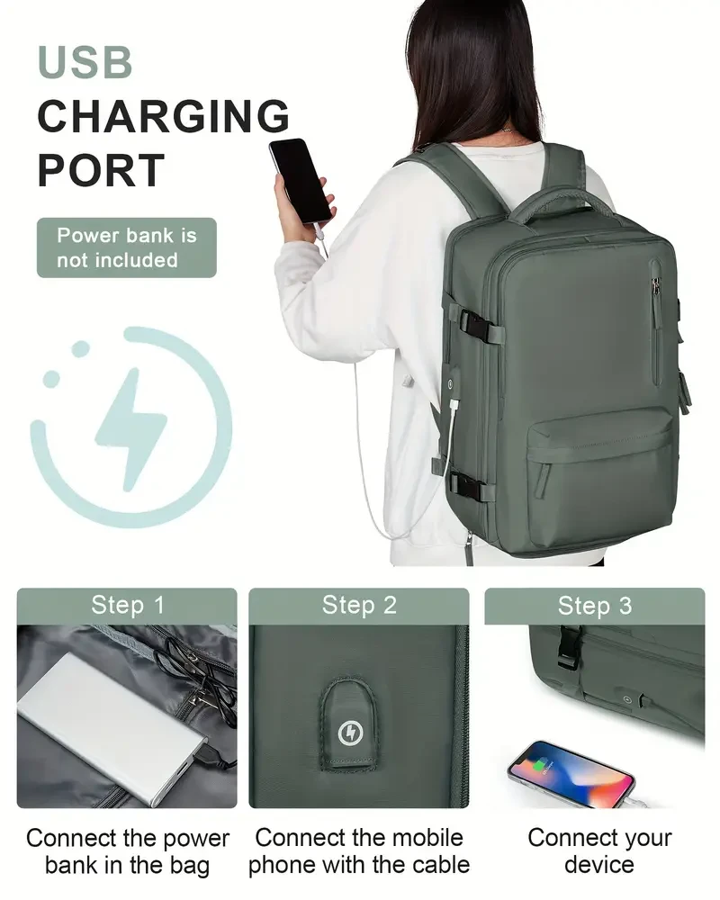 Extra Large Capacity Travel Backpack for 2024  Business Travel Storage Backpack