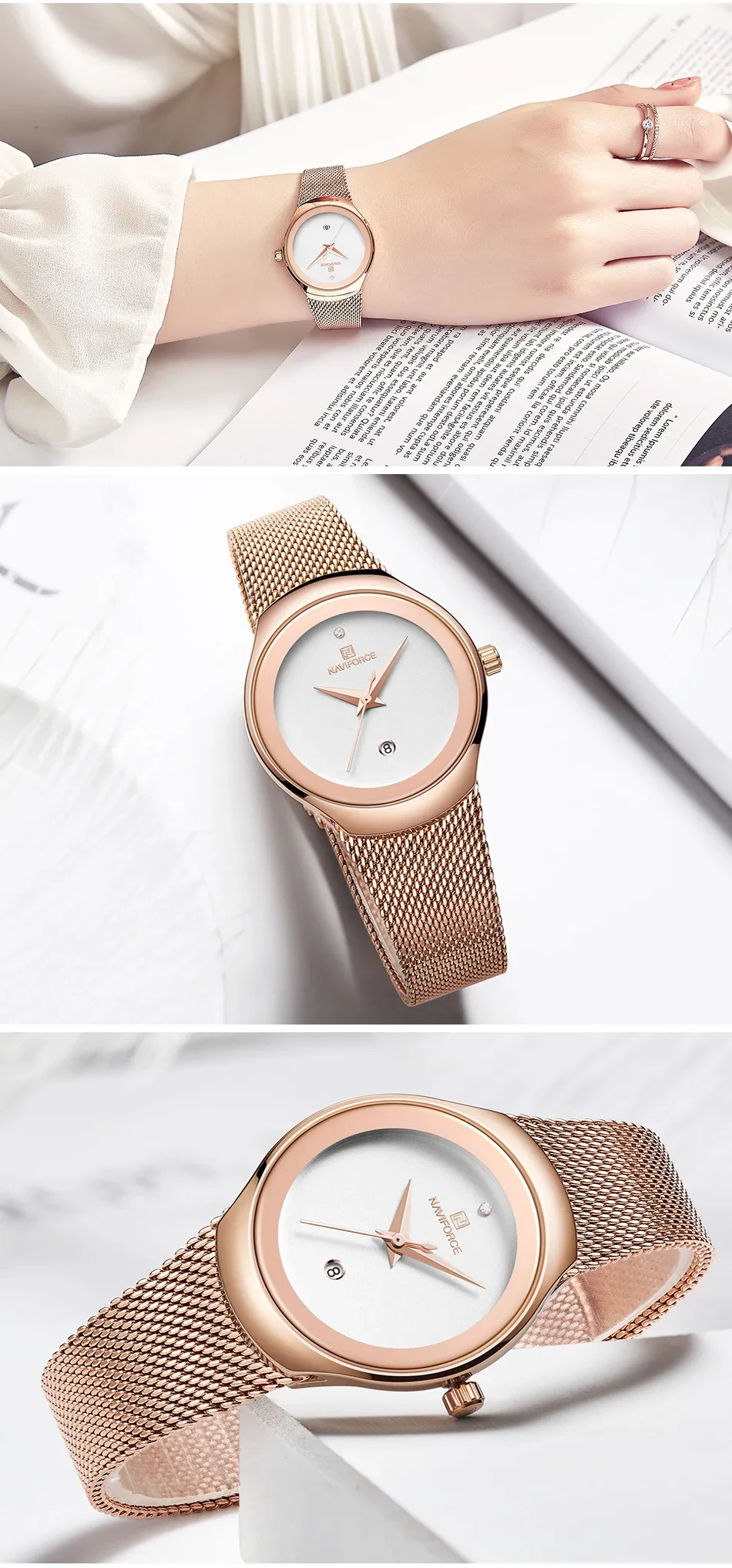 Mesh Small Dial Quartz Watch