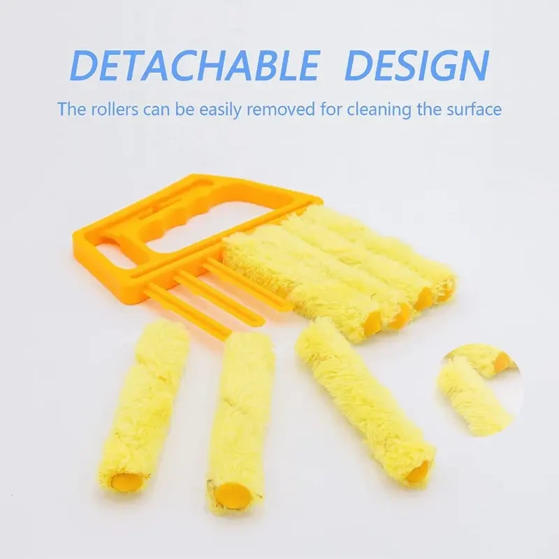 Washable Window Cleaning Brushes With Microfibers For Effortless Dust Collection And Blinds Cleaning