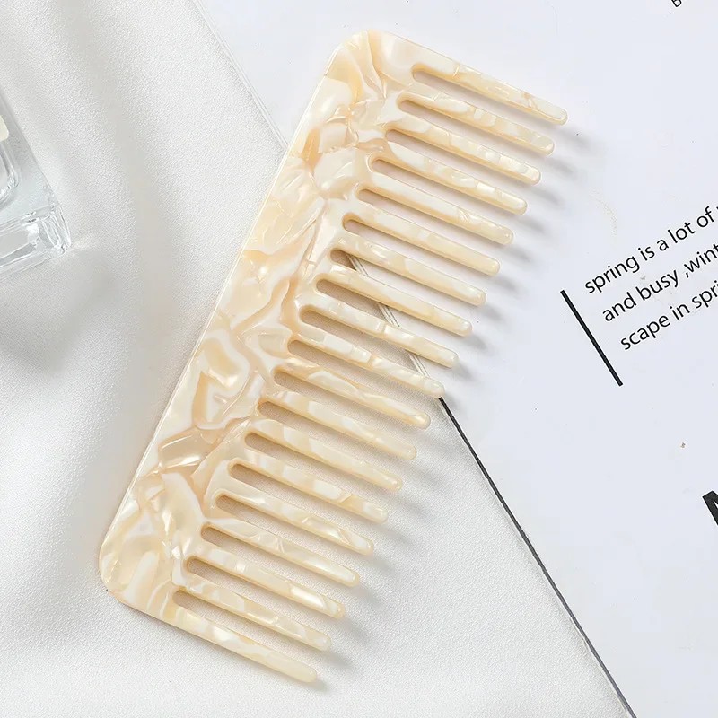 Korean Fashion Wide-Tooth Acetate Hair Comb