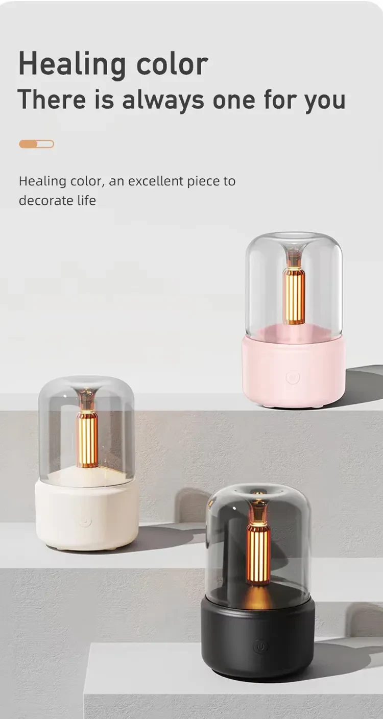 Light Humidifier Candlelight Aroma Diffuser