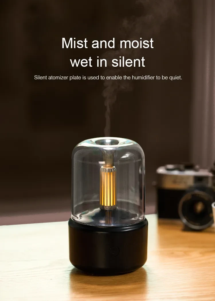 Light Humidifier Candlelight Aroma Diffuser